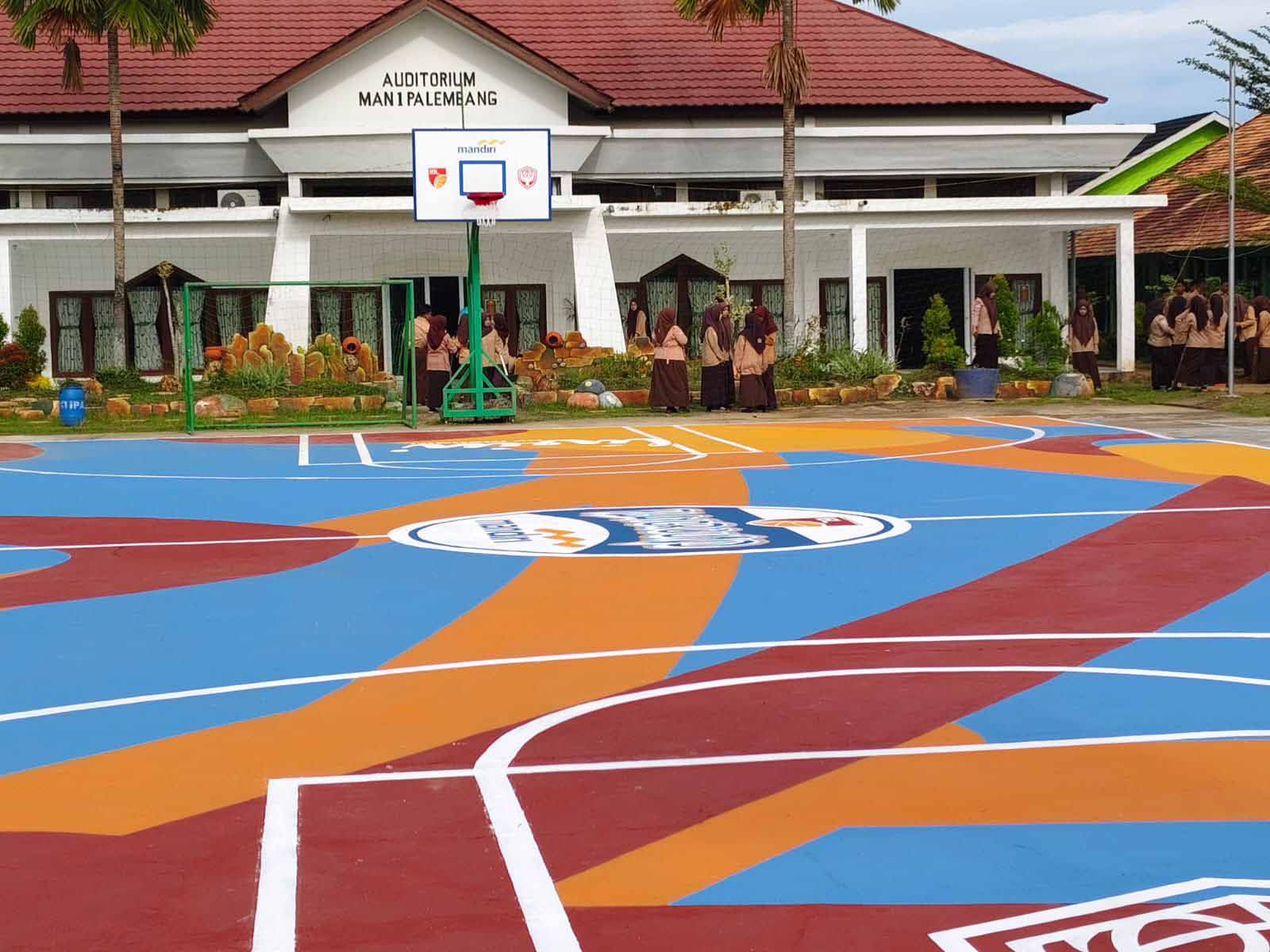 Transformasi Madrasah! IBL Percantik Lapangan Basket, Dorong Motivasi Belajar Siswa MAN 1 Palembang