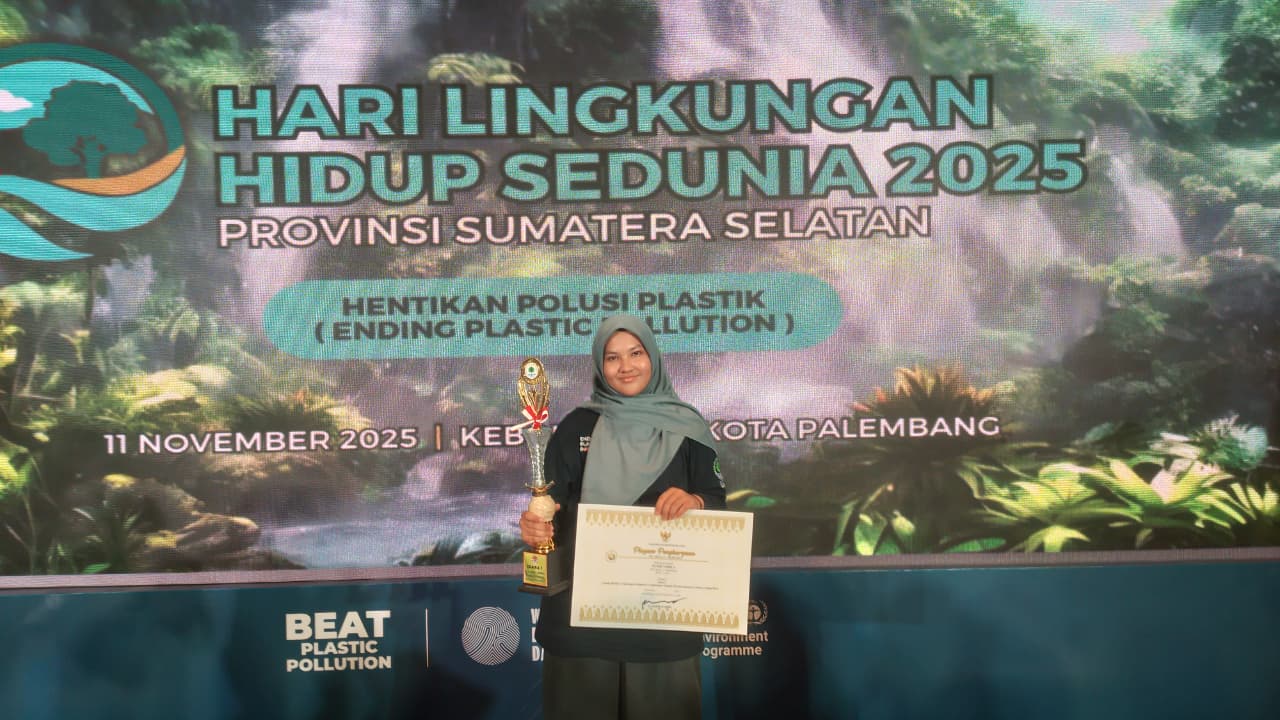 Peringati Hari Lingkungan Hidup Sedunia, Siswi MANSAPA Raih Juara 1 Lomba Poster Tingkat Provinsi Sumatera Selatan