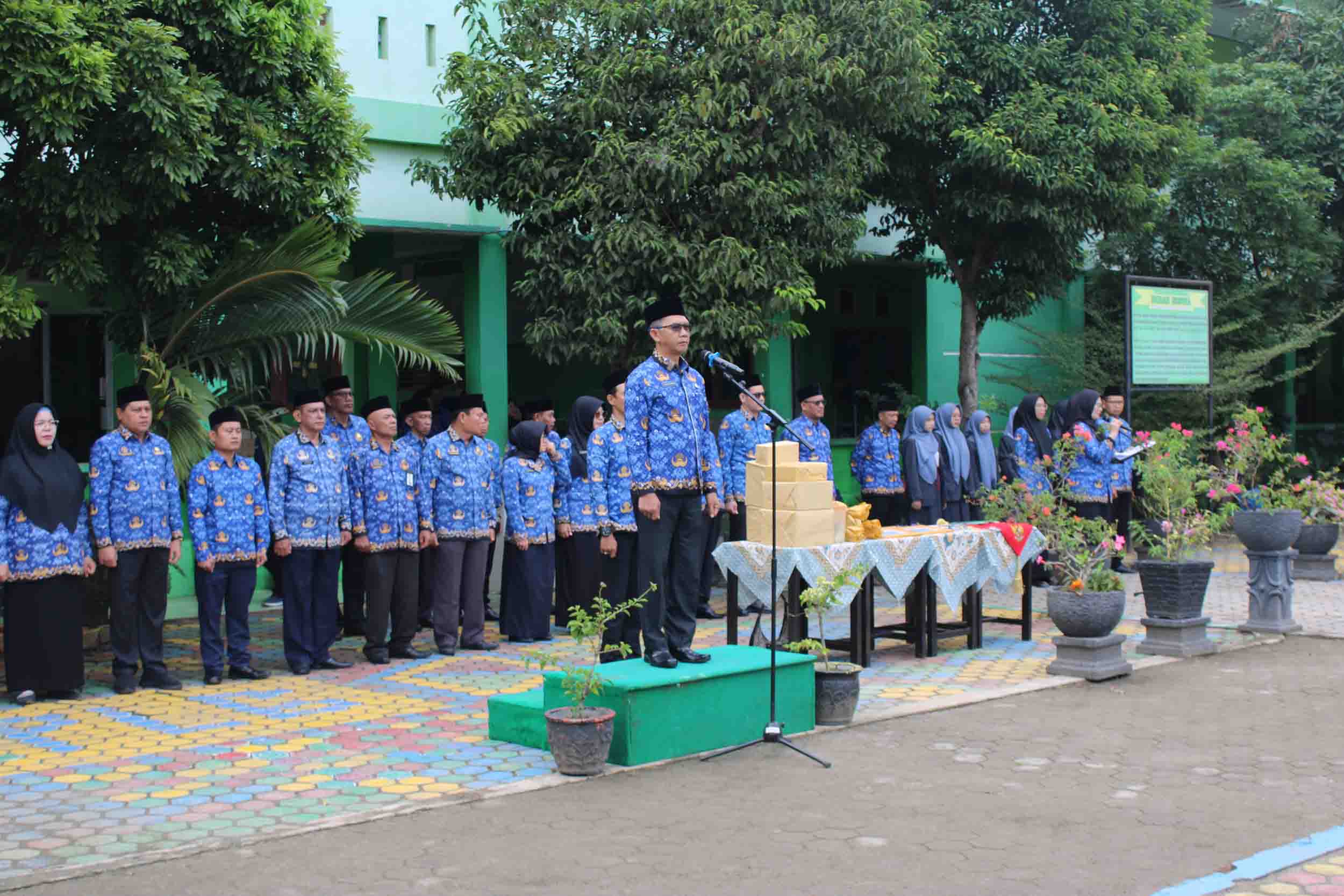 Sinergi dan Kebersamaan, MAN 1 Palembang Tuan Rumah Apel Gabungan Kemenag
