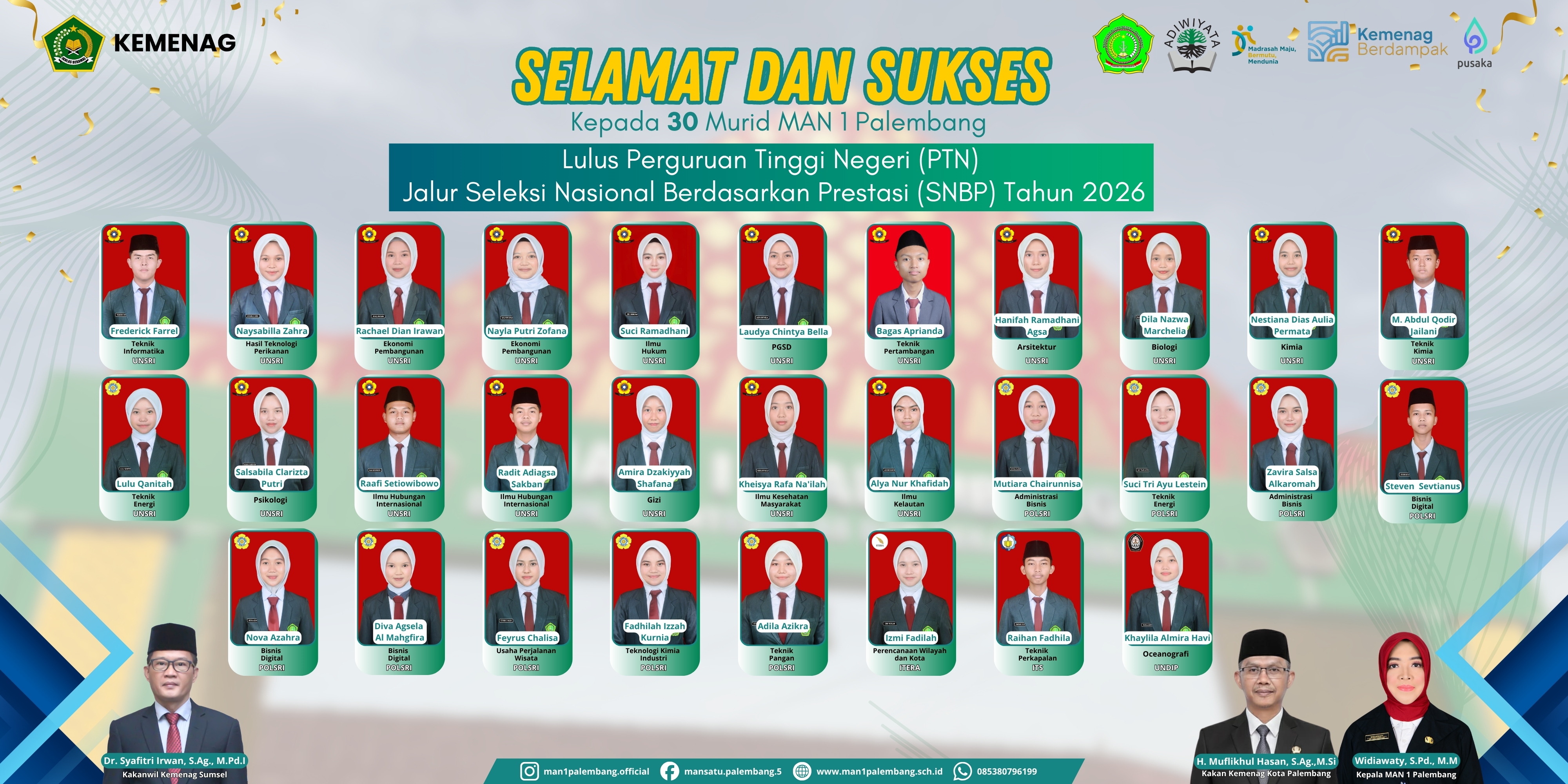 ALHAMDULILLAH! 30 SISWA MANSAPA TEMBUS PTN JALUR SNBP 2026! 🎓✨