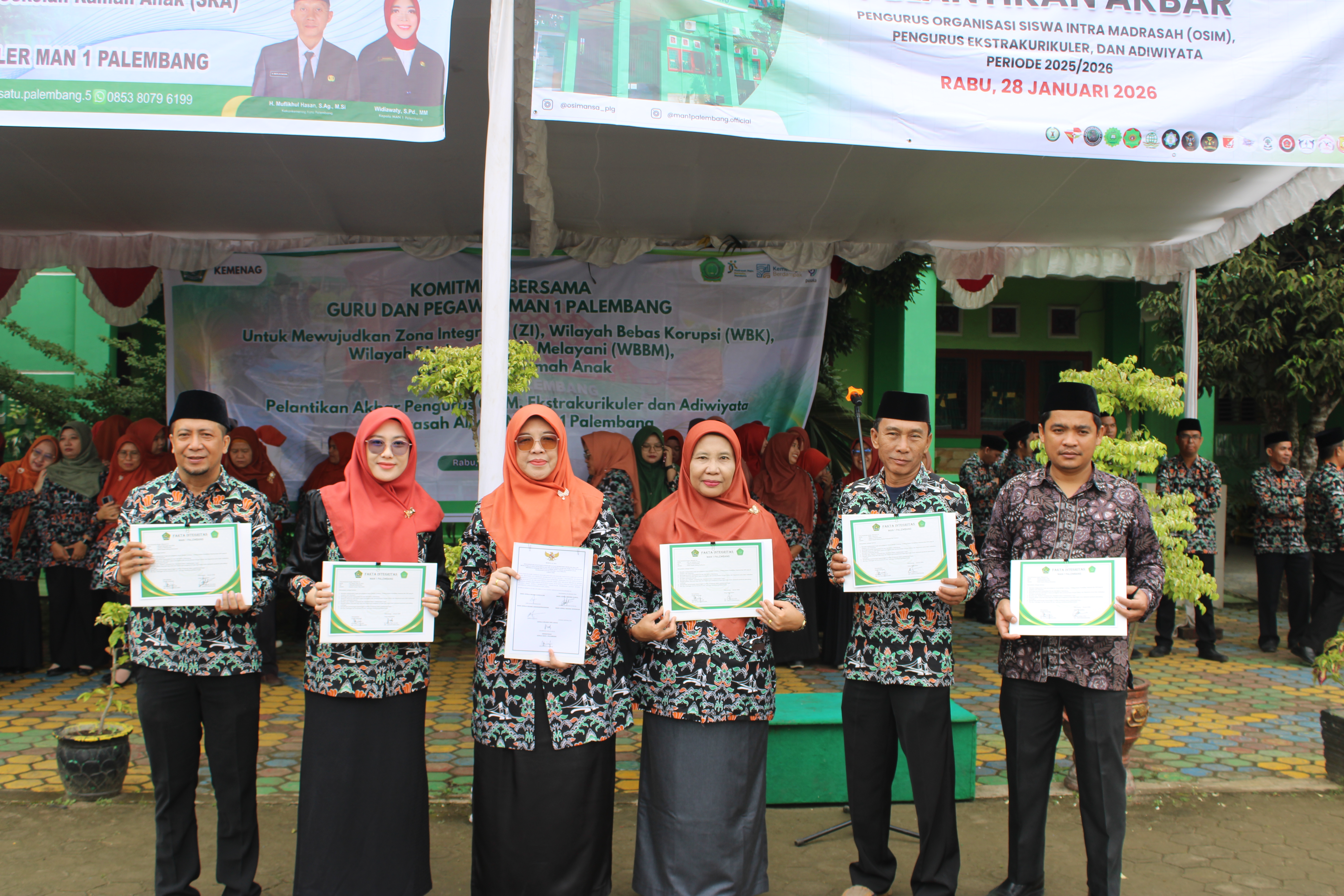 Wujudkan WBK dan WBBM, MAN 1 Palembang Perkuat Komitmen Bersama Guru dan Pegawai